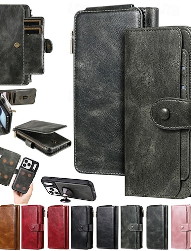  telefon Maska Pentru iPhone 17 Pro Max 17 Air Portofel Card Coperta Magnetic Cric Loc pentru card Retro TPU PU piele