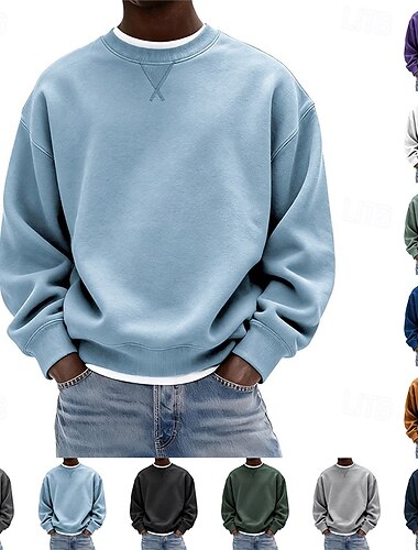 Herre Genser Genser med hette for genser Svart Hvit Gul Navyblå Blå Crew-hals عادي Sport & Utendørs Avslappet Daglig Gatemote Kul Sportsklær Alle årstider Klær Gensere Gensere   Herre Genser Genser med hette for genser Svart Hvit Gul Navyblå Blå Crew-hals عادي Sport & Utendørs Avslappet Daglig Gatemote Kul Sportsklær Alle årstider Klær Gensere Gensere
