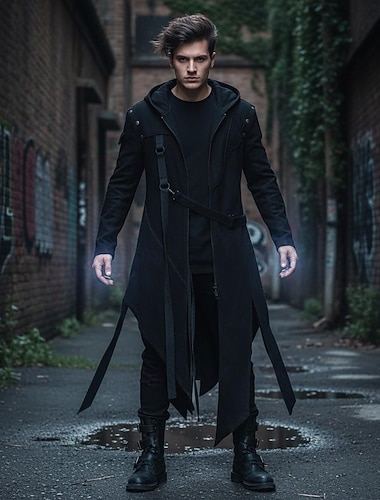  بانغك & قوطي Steampunk معطف ملابس تنكرية رجالي عيد الرعب مهرجان مناسب للحفلات كاجوال / يومي للبالغين معطف