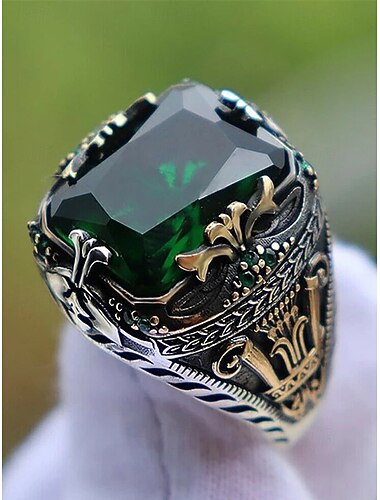 男性用合金宝石リング、大きな石が付いたヴィンテージゴシックステートメントジュエリー、複数の色のファッションアクセサリー、パーティーや普段使いに最適なユニークなクリスマスギフト   男性用合金宝石リング、大きな石が付いたヴィンテージゴシックステートメントジュエリー、複数の色のファッションアクセサリー、パーティーや普段使いに最適なユニークなクリスマスギフト