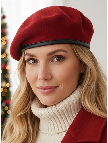  قبعة صوف صناعي للجنسين لعيد الميلاد، ألوان متعددة، مادة صوف الحملان الناعمة، أنيقة ومريحة لموسم العطلات، مثالية للارتداء في الشتاء