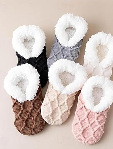 damtjocka tofflor golvstrumpor halkfria och varma fotstrumpor tjocka varma hem damskor och strumpor   damtjocka tofflor golvstrumpor halkfria och varma fotstrumpor tjocka varma hem damskor och strumpor