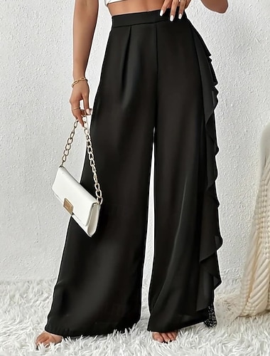 نسائي ساق عريضه تشينوز العطلة عتيق موضة مكتمل الطول الخصر متوسط سهل دانتيل كشكش بقع مريح مرن نسبياً الأماكن المفتوحة عطلة مناسب للحفلات أسود الصيف الربيع الخريف الشتاء عادي   نسائي ساق عريضه تشينوز العطلة عتيق موضة مكتمل الطول الخصر متوسط سهل دانتيل كشكش بقع مريح مرن نسبياً الأماكن المفتوحة عطلة مناسب للحفلات أسود الصيف الربيع الخريف الشتاء عادي