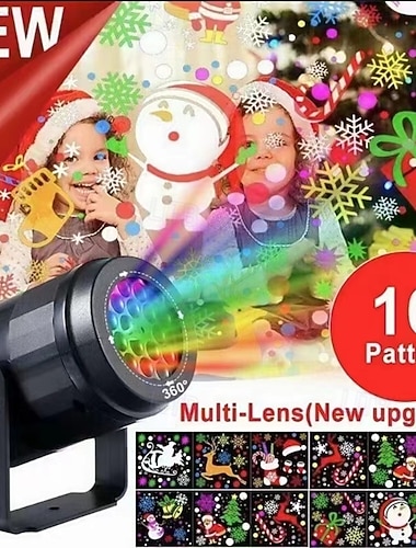  Proiettore luce notturna fantasma motivi dinamici alimentazione USB lampada fata per camera da letto stanza festa arredamento per interni