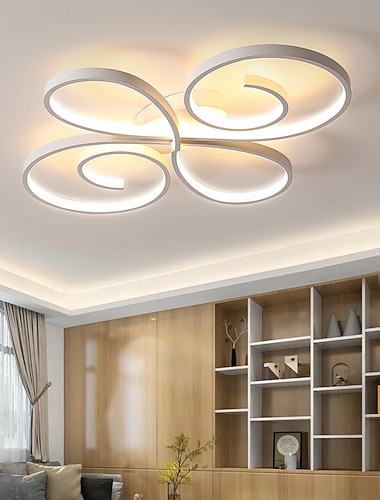 70 cm Klusterdesign Takbelysning Metall Kiselgel Artistisk Stil Modern Stil Originell Målade ytor svart LED Modern 110-120V 220-240V   70 cm Klusterdesign Takbelysning Metall Kiselgel Artistisk Stil Modern Stil Originell Målade ytor svart LED Modern 110-120V 220-240V