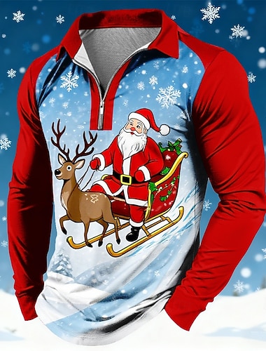 Новогодняя тематика Муж. Дед Мороз Поло Длинный рукав Футболки поло Лацкан На каждый день Праздники На каждый день Фестивальный наряд 3D печать Поло с застежкой-молнией на четверть Весна Осень Зима   Новогодняя тематика Муж. Дед Мороз Поло Длинный рукав Футболки поло Лацкан На каждый день Праздники На каждый день Фестивальный наряд 3D печать Поло с застежкой-молнией на четверть Весна Осень Зима