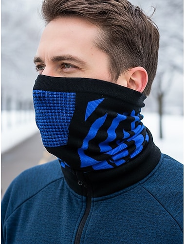  Pánský prodyšný termo nákrčník, větruodolná lyžařská maska na obličej, outdoorová sportovní kukla na cyklistiku, běh a zimní aktivity