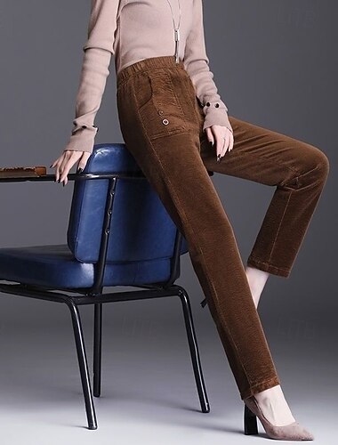 نسائي تشينوز مستقيم العطلة أناقة الشارع كاجوال مكتمل الطول الخصر متوسط سهل جيب مرونة الخصر مريح مرن نسبياً الأماكن المفتوحة عطلة مناسب للبس اليومي أرجواني داكن أسود كوفي الخريف الشتاء فضفاض صالح   نسائي تشينوز مستقيم العطلة أناقة الشارع كاجوال مكتمل الطول الخصر متوسط سهل جيب مرونة الخصر مريح مرن نسبياً الأماكن المفتوحة عطلة مناسب للبس اليومي أرجواني داكن أسود كوفي الخريف الشتاء فضفاض صالح