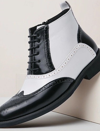  мужские черно-белые оксфордские ботинки с заостренным носком, двухцветные туфли для вечеринок в стиле Гэтсби, сценических выступлений и офисной одежды