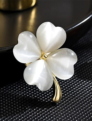  Броши Классический Цветы Мода Симпатичные Стиль Простой Брошь Бижутерия Белый Назначение Свадьба Для вечеринок Подарок Обручение Выпускной фестиваль