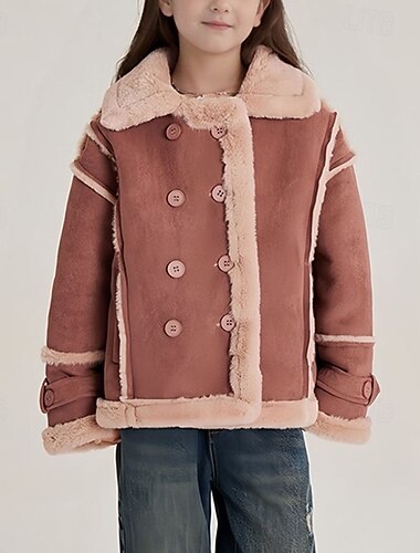 Παιδιά Κοριτσίστικα Μπουφάν από τεχνητό σουέτ Μπουφάν fleece Jachetă Συμπαγές Χρώμα Μοντέρνα Κουμπιά Διατηρείτε Ζεστό Αντιανεμικό ΕΞΩΤΕΡΙΚΟΥ ΧΩΡΟΥ Παλτό Εξωτερικά ενδύματα 4-12 χρόνια Φθινόπωρο Καφέ   Παιδιά Κοριτσίστικα Μπουφάν από τεχνητό σουέτ Μπουφάν fleece Jachetă Συμπαγές Χρώμα Μοντέρνα Κουμπιά Διατηρείτε Ζεστό Αντιανεμικό ΕΞΩΤΕΡΙΚΟΥ ΧΩΡΟΥ Παλτό Εξωτερικά ενδύματα 4-12 χρόνια Φθινόπωρο Καφέ