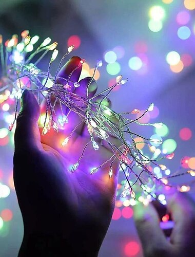  Jule fjernkontroll girlander lysstrenger 3m 100LEDs 6m 200LEDs fyrverkerilys 8 moduser belysning nyttårs bryllup ferie hage juletre dekorasjon innendørs utendørs vanntett belysning