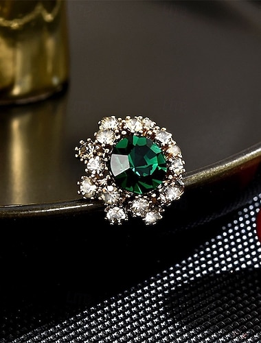  Броши Ретро Снежинка Винтаж Художественный Брошь Бижутерия Зеленый Назначение Свадьба Для вечеринок Подарок Обручение Выпускной фестиваль