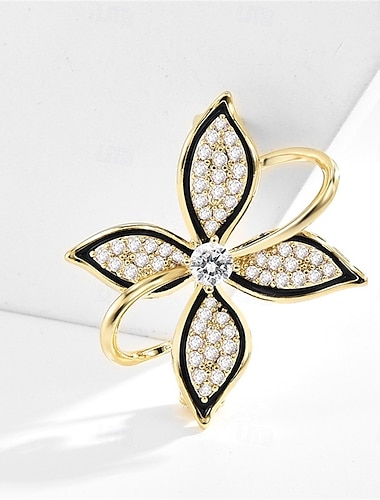  Nåler Klassisk Retro geometriske Blomster Tema Mote Luksus Brosje Smykker Gull Til Bryllup Fest Gave Engasjement Skoleball Festival