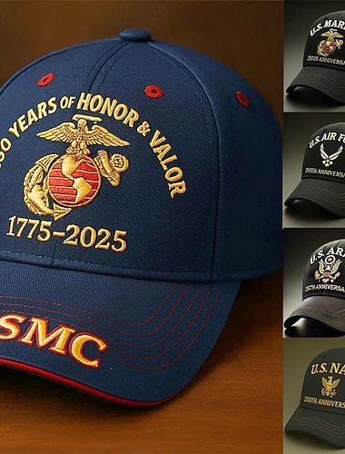  Herren Baseballkappe Sonnenhut Trucker-Kappe Schwarz + Armeegrün Schwarz Acrylfasern Spleißen Druck Mode Lässig Straße Täglich Tarnung Buchstabe Verstellbar Sonnenschutz Atmungsaktiv