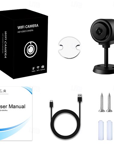  Mini caméra de sécurité Wi-Fi intérieure, caméra de surveillance domestique HD 1080p avec application O-Kam Pro, petite caméra nounou sans fil pour bébé &Surveillance des animaux domestiques,