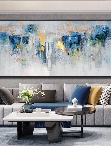  handgefertigtes Ölgemälde auf Leinwand, Wandkunst, Dekoration, moderne abstrakte Textur für Wohnzimmer, Heimdekoration, gespannter Rahmen, hängendes Gemälde/gerolltes rahmenloses, ungedehntes Gemälde