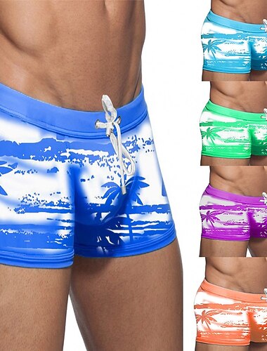  Homme Shorts de bain Short de bain Maillots de bain Élastique Respirant Bas Cordon de serrage Surf Bikini Plongée imprimé Été