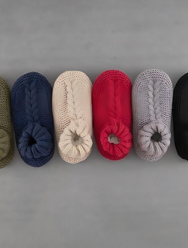  мужские вязаные домашние тапочки, мягкие нескользящие тапочки для дома с удобным вязаным верхом для дома или спальни