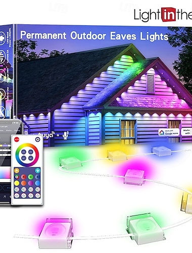 15m 30m Flexibla LED-ljusslingor RGB-ljusslingor Smarta lampor 30/60/90 lysdioder 5050 SMD 10mm 1set RGB RGBIC (adresserbar drömfärg) Kreativa ljusslingor Holiday Lights Halloween Utomhus Semester 24   15m 30m Flexibla LED-ljusslingor RGB-ljusslingor Smarta lampor 30/60/90 lysdioder 5050 SMD 10mm 1set RGB RGBIC (adresserbar drömfärg) Kreativa ljusslingor Holiday Lights Halloween Utomhus Semester 24