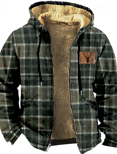 Férfi Kapucnis felsőrész Teljes cipzáros kapucnis Gyapjú pulóver Lóhere Kapucni Kockás Zsinór Zseb Sport & Szabadtéri Napi Szabadság Poliészter Utcai sikk Alap Alkalmi Tél Ruházat Pulcsik Pulóverek   Férfi Kapucnis felsőrész Teljes cipzáros kapucnis Gyapjú pulóver Lóhere Kapucni Kockás Zsinór Zseb Sport & Szabadtéri Napi Szabadság Poliészter Utcai sikk Alap Alkalmi Tél Ruházat Pulcsik Pulóverek