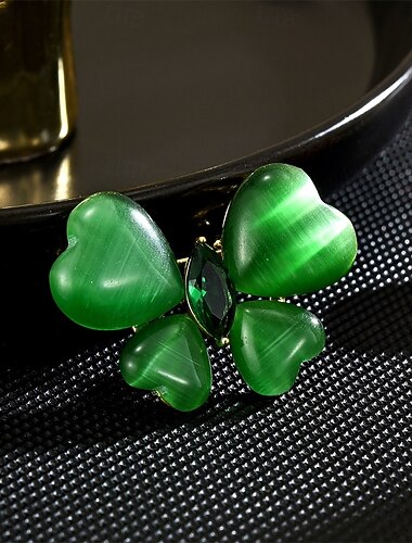  ブローチ ビンテージ クラシック レトロ バタフライ ファッション かわいいスタイル シンプル ブローチ ジュエリー グリーン 用途 結婚式 パーティー 贈り物 婚約 プロムドレス 祭り