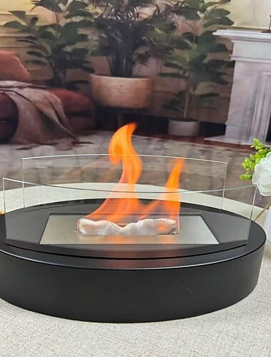  مدفأة طاولة، مدفأة طاولة، كحول محمر مع واقي من اللهب