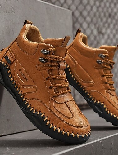 calçados masculinos para caminhadas ao ar livre na cor bege – design robusto com sola resistente, ideal para caminhadas, exploração ao ar livre e dias ativos   calçados masculinos para caminhadas ao ar livre na cor bege – design robusto com sola resistente, ideal para caminhadas, exploração ao ar livre e dias ativos