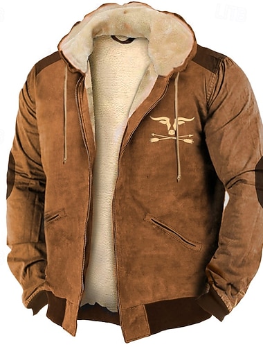 Herren Kapuzensweatshirt Vollreißverschluss-Kapuzensweatshirt Sherpa-Fleece-Hoodie Blau Braun Grün Khaki Mit Kapuze Farbblock Kuh Kordelzug Reißverschluss Patchwork Sport & Outdoor Täglich Ferien   Herren Kapuzensweatshirt Vollreißverschluss-Kapuzensweatshirt Sherpa-Fleece-Hoodie Blau Braun Grün Khaki Mit Kapuze Farbblock Kuh Kordelzug Reißverschluss Patchwork Sport & Outdoor Täglich Ferien