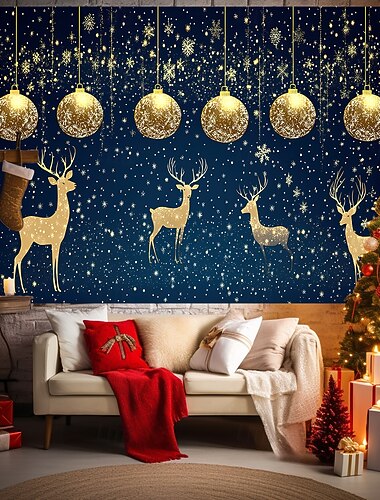  Jul tapet Bannere Teppe Vinterland Koselig Party Stue Sovesal Bakgrunner for skyting Yard Gave Hjemmedekor