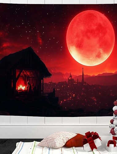  tapeçaria de natal tapeçarias de parede papai noel árvore de natal sala de estar moderna decoração de casa