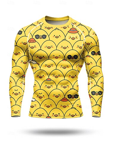  Per uomo Unisex Geometrico Con Motivo Animale Maglia a compressione Maglia da corsa Primavera Autunno Stampa 3D Manica Lunga Asciugatura Rapida Compressione Elasticizzato Traspirante Allenamento in