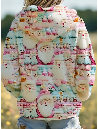  jul damegensere med glidelås glidelåsgensere grafisk dyr hund elegant varm aktiv langermet hettegenser vanlige topper hjemmearbeid fest kveldsklær snøring glidelås hvit vår høst vinter