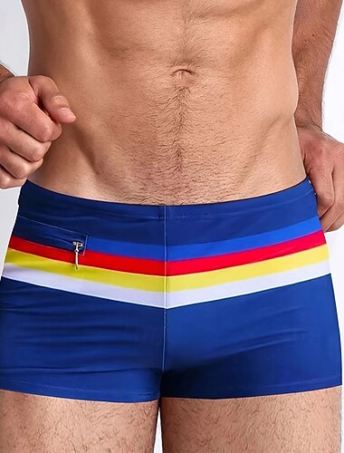  رجالي شورتات السباحة ترونكس السباحة قيعان ملابس السباحة قابل للبسط متنفس قيعان تزلج على الماء بيكيني غوص مخطط الصيف