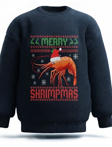  سترة عيد الميلاد القبيحة رجالي طباعة ثلاثية الأبعاد نص / عدد كنزة صوفية تريكو كرونيك كاجوال عطلة شارع مناسب للبس اليومي طباعة ثلاثية الأبعاد حياكة الدفء كم طويل الربيع الخريف الشتاء أسود أبيض أحمر