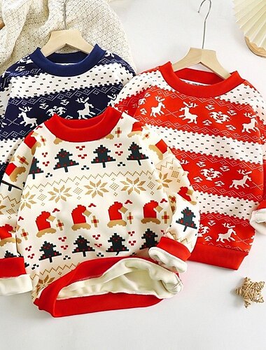 Дети Девочки Рождественский подарок Толстовка Графика Каждый Новогодняя ёлка Длинный рукав Crewneck Зима Спорт Уличный стиль Повседневные Полиэстер Новогодняя тематика на открытом воздухе Повседневные   Дети Девочки Рождественский подарок Толстовка Графика Каждый Новогодняя ёлка Длинный рукав Crewneck Зима Спорт Уличный стиль Повседневные Полиэстер Новогодняя тематика на открытом воздухе Повседневные