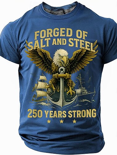 בגדי ריקוד גברים דגל ארה"ב האמריקני נשר 250 שנה לארצות הברית חולצה קצרה שרוולים קצרים חולצה קצרה הדפסת תלת מימד צווארון עגול קצר חולצה יומי צבאי רחוב יומי שחור אודם פול קיץ אביב ביגוד S M L XL XXL   בגדי ריקוד גברים דגל ארה"ב האמריקני נשר 250 שנה לארצות הברית חולצה קצרה שרוולים קצרים חולצה קצרה הדפסת תלת מימד צווארון עגול קצר חולצה יומי צבאי רחוב יומי שחור אודם פול קיץ אביב ביגוד S M L XL XXL