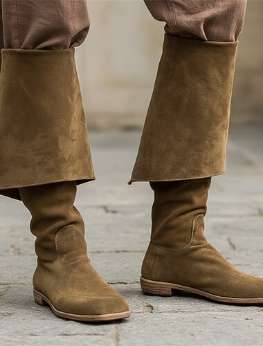  レトリ／ヴィンテージ 中世 ルネッサンス シューズ フラットジャズブーツ 海賊 ナイト バイキング 十字軍 仮装 男性用 女性用 男女兼用 海賊 マスカレード イベント／パーティー マスカレード 成人 シューズ オールシーズン