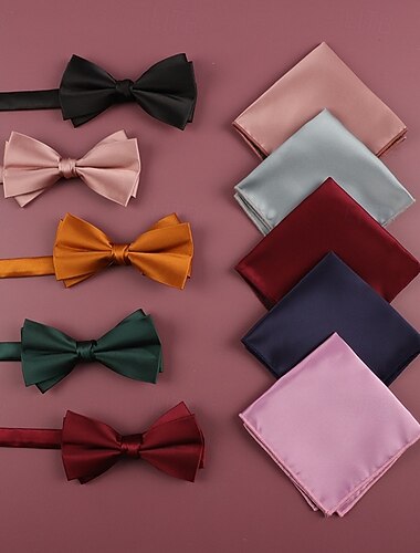  Муж. Бабочка Современный современный 2 предм Сплошной/однотонный цвет Свадебные прием На каждый день