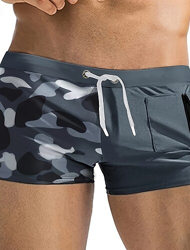  Homme Shorts de bain Short de bain Maillots de bain Élastique Respirant Bas Cordon de serrage Surf Bikini Plongée Camouflage Été