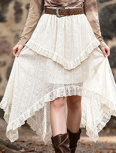  Retro vintage Middeleeuws Rok Kostuum Dames Maskerade Casual / Dagelijks Volwassenen Rok
