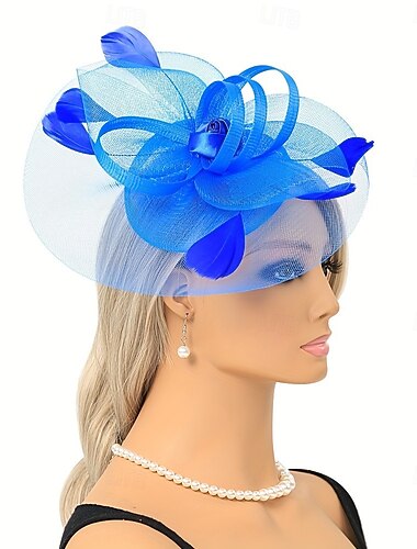  Palarioare Pene Pălărie Nuntă Serată Petrecere ceai Kentucky Derby Cursă de cai Elegant Epocă Drăguţ Cu Pene Diadema Articole Pentru Cap