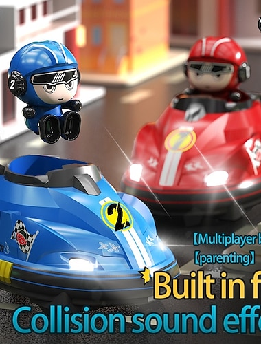  Arena di Battaglia con Auto da Scontro Ricaricabile per Bambini - Divertimento di Corsa e Collisione Multiplayer con Effetti Sonori Regalo di Natale