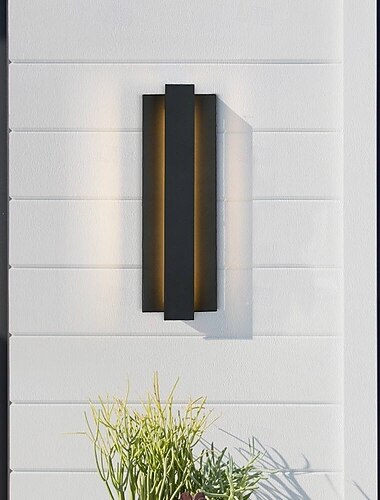  zwarte moderne led-wandlamp voor buiten