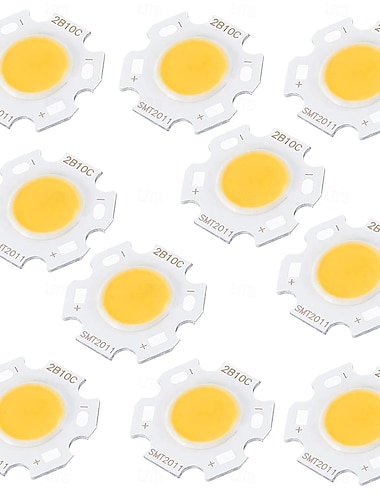  5 ks 10 ks cob LED světelné čipy svítivý povrch 11mm 3/5/7/10w 260ma DIY úsporná žárovka pro bodové světlo, sada teplé bílé/bílé/přirozené světlo