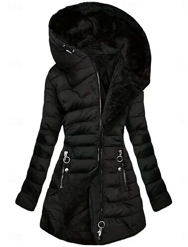 نسائي حديقة مريح متنفس سحاب جيب كاجوال سهل عطلة شارع فضفاض مناسب للبس اليومي سحاب طويلة مع قبعة عادي كم طويل ملابس خارجية أسود خضار العسكري الربيع الخريف   نسائي حديقة مريح متنفس سحاب جيب كاجوال سهل عطلة شارع فضفاض مناسب للبس اليومي سحاب طويلة مع قبعة عادي كم طويل ملابس خارجية أسود خضار العسكري الربيع الخريف