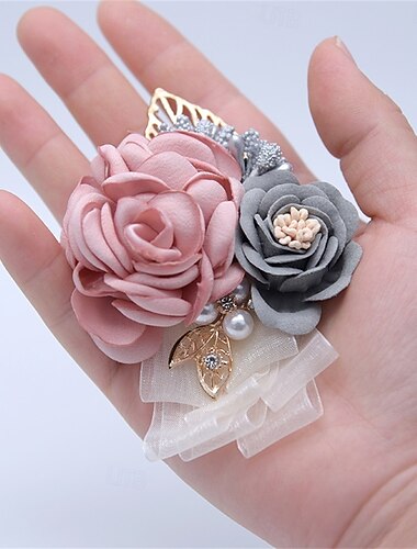  Bryllup håndledd blomster Håndledscorsage Bryllup / Fest Bånd / perler Blomster