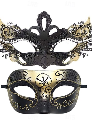  Párová maska, benátská maska, dospělí, pánská, dámská, sexy, kostým, párty, maškarní, halloween, karneval, mardi gras, snadný karnevalový kostým