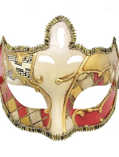  Benátská maska Columbina karnevalová maska celoobličejová pro dospělé pánská karnevalová Mardi Gras párty maškarní karneval v Benátkách snadné halloweenské kostýmy převlékání