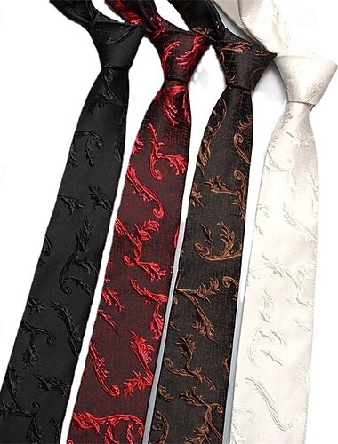  Homme Cravates Mode Classique Moderne Contemporain À Motifs Fête de mariage Tenue quotidienne